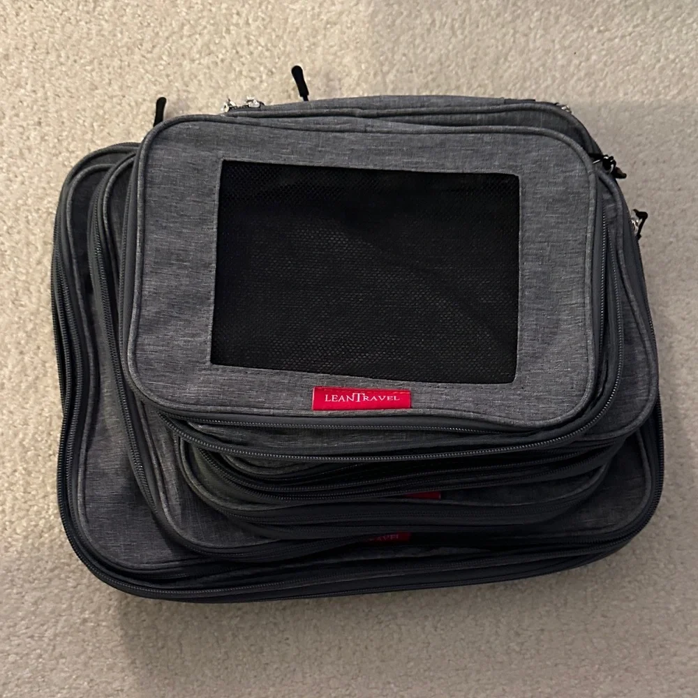 Travelon Black and Gray Garment Bags Set